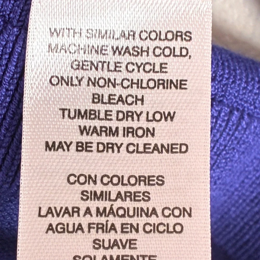 Chico's mock neck sweater Women's XL Purple Long sleeve Soft Office Weekend